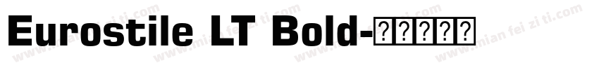 Eurostile LT Bold字体转换